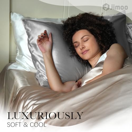 Silk Pillowcase for Hair and Skin - Silver Grey