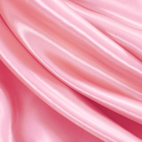 Luxury Light Pink Satin Bed Sheet Set – 4 Pieces