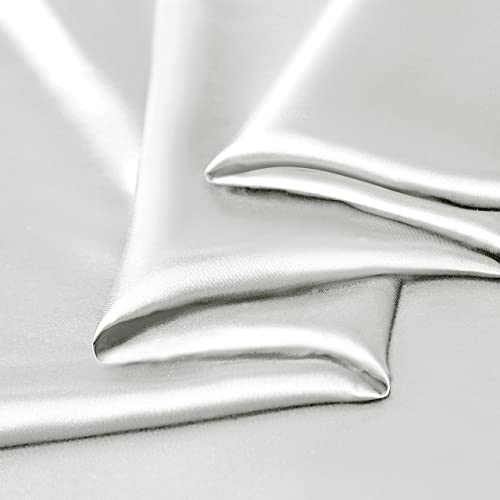 Ivory Queen Satin Bed Sheet Set - 4 Pieces