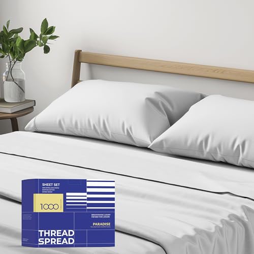 Luxury 100% Egyptian Cotton Queen Bed Sheet Set