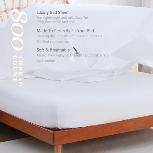 Egyptian Cotton Full Sheets 800TC, 4 PCS