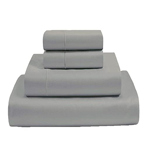 Giza Egyptian Cotton King Sheet Set - Silver Gray