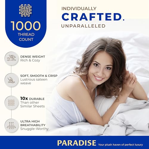 Luxury 100% Egyptian Cotton Queen Bed Sheet Set