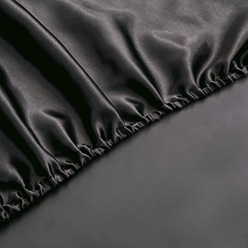 Satin Queen Fitted Sheet - Extra Soft & Deep Pocket