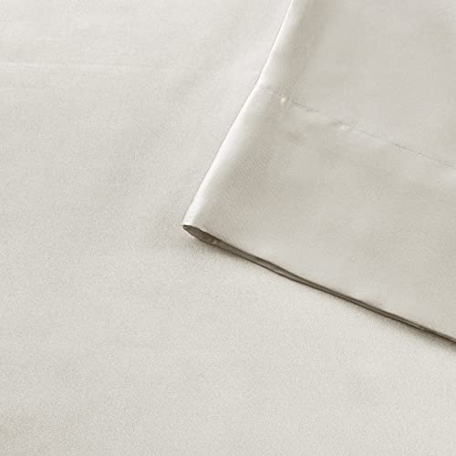 Luxury Satin Sheet Set - Full, Ivory, 6 Piece