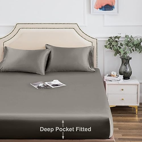 Cooling Tencel Sheet Set - Charcoal Grey Queen