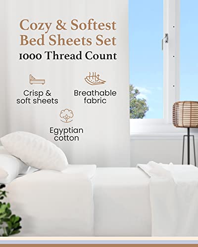 Luxurious 100% Egyptian Cotton Queen Sheet Set
