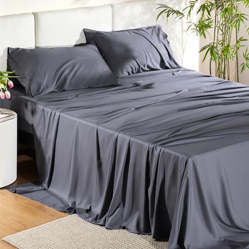 Bedsure King Size Cooling Bamboo Sheet Set