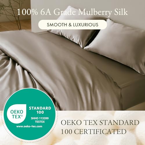 LilySilk King Size 4PC Silk Bedding Set