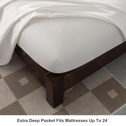 Levoo 100% Egyptian Cotton King Sheet Set