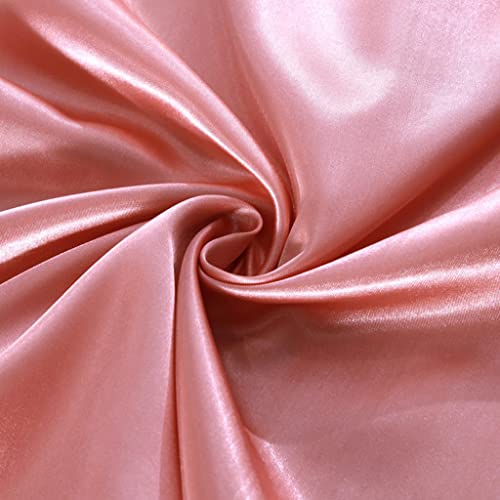 Luxury Pink Satin Queen Bedding Set