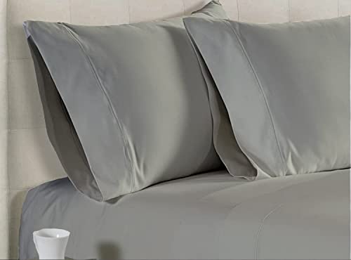 Giza Egyptian Cotton King Sheet Set - Silver Gray