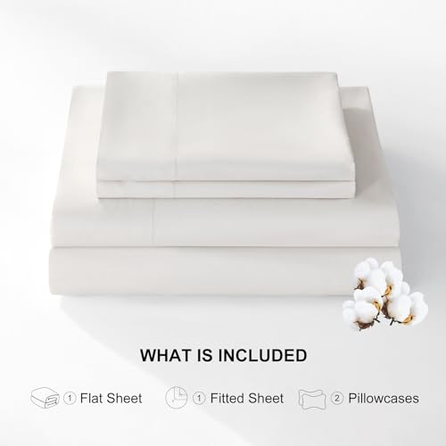 Levoo 100% Egyptian Cotton King Sheet Set
