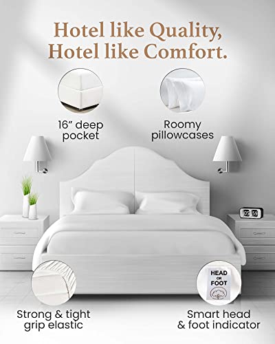 Luxurious 100% Egyptian Cotton Queen Sheet Set