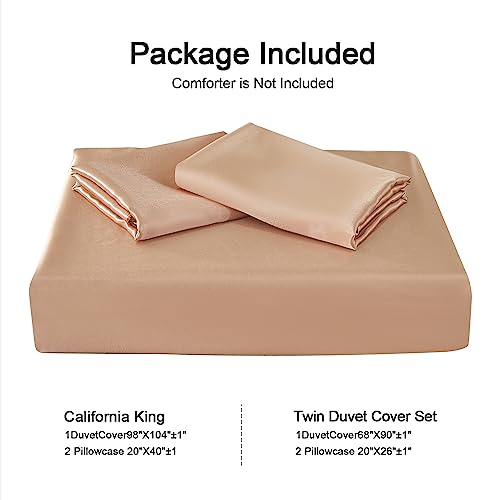 Satin Queen Duvet Cover Set - Ultra Soft 3 Piece