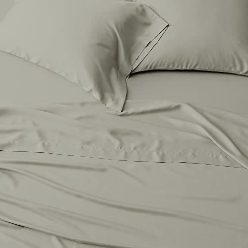 Giza Egyptian Cotton King Sheet Set - Silver Gray