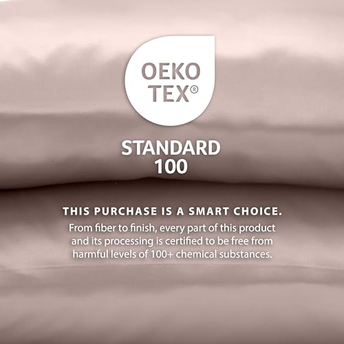 Martex Satin Silk 4-Piece Pink Bed Set