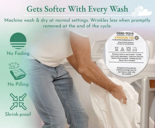 Luxury Queen Fitted Sheet - 100% Cotton, Grey