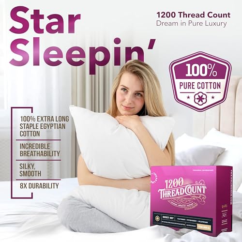 Luxury 100% Egyptian Cotton Queen Sheet Set