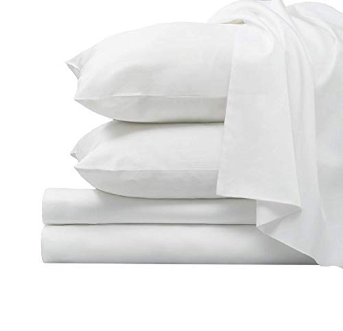 Luxury 100% Cotton Queen Sheet Set – White
