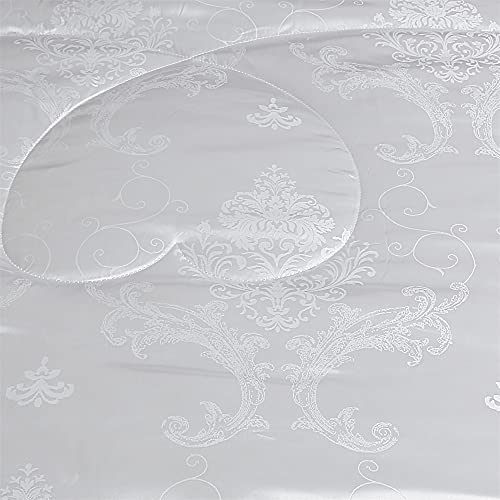 Luxury Satin Silk Queen Comforter Set 3 Piece