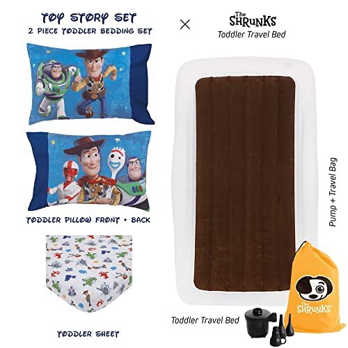 Portable Toddler Travel Bed with Toy Story Sheets