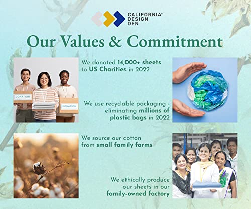 Luxury Queen Fitted Sheet - 100% Cotton, Grey