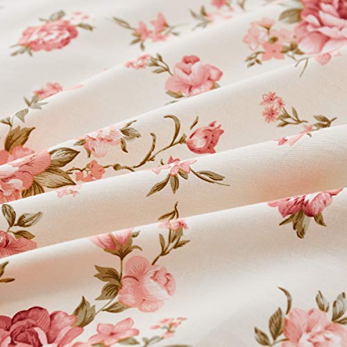 Brandream Floral Cotton Bed Sheet Set - Queen
