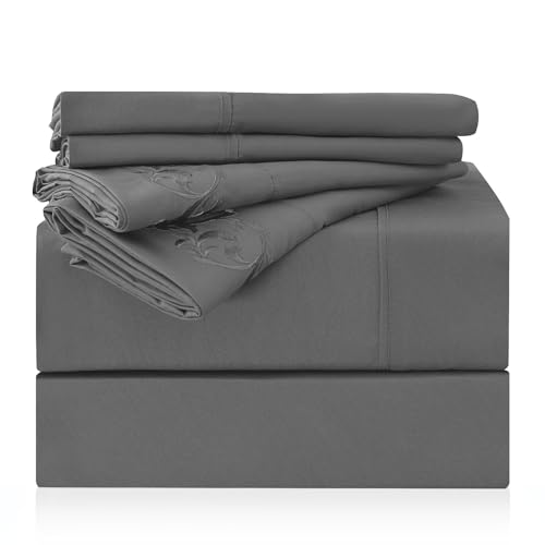 LONAVA Twin Luxury Microfiber Sheet Set - Gray