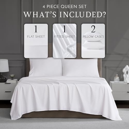 Luxury 1200 Thread Count Cotton Queen Sheet Set