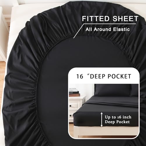 Ultra Soft King Sheet Set - 4PC Black