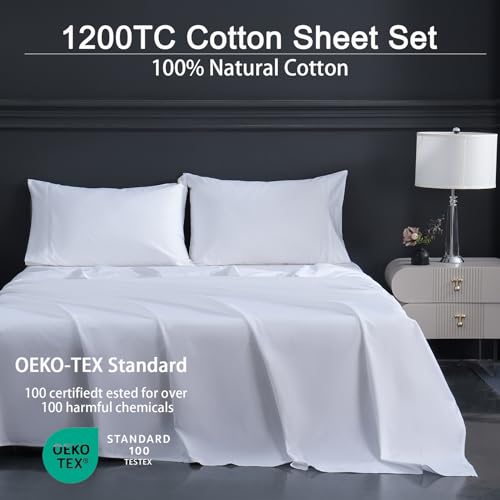 Luxury King Size Egyptian Cotton Bed Sheets Set