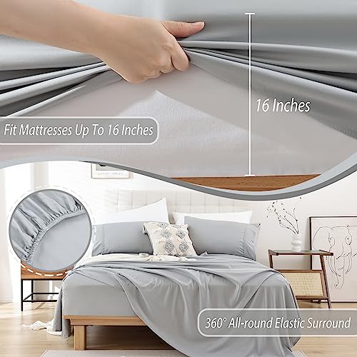 Cooling Twin Bed Sheet Set - Silky Soft 3 Piece