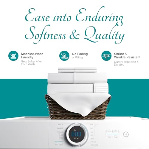 Carressa Luxury Egyptian Cotton King Bed Sheet Set