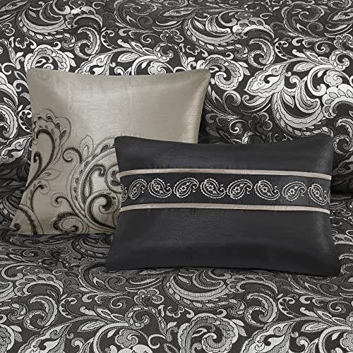 Brystol 24-Piece Cal King Faux Silk Bedding Set