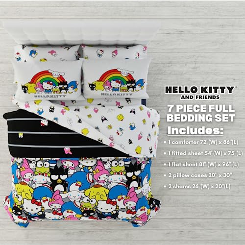 Hello Kitty & Friends 7-Piece Bedding Set