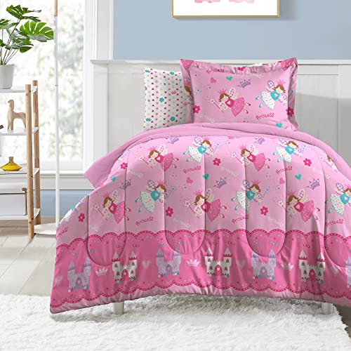 Magical Princess Pink Twin Comforter Set