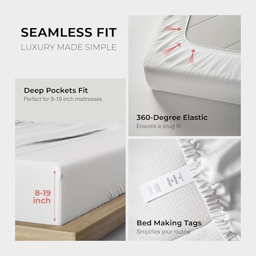 Luxury 100% Egyptian Cotton Queen Sheet Set