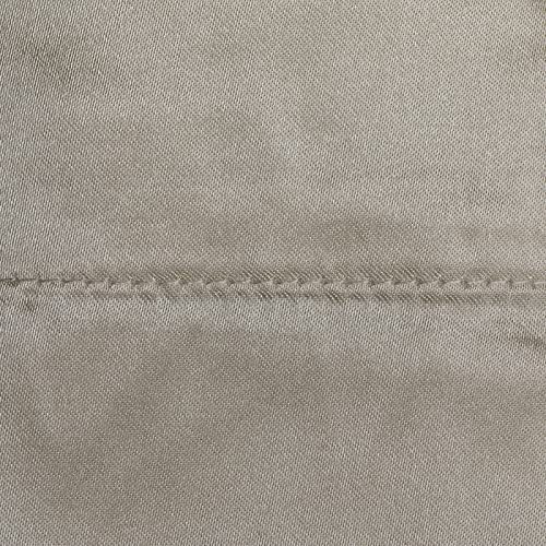 Ivory Satin Luxury Queen Sheet Set - 4 Pieces