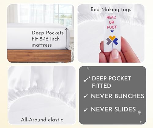 California Design Den 2-Pack Queen Cotton Bed Sheets