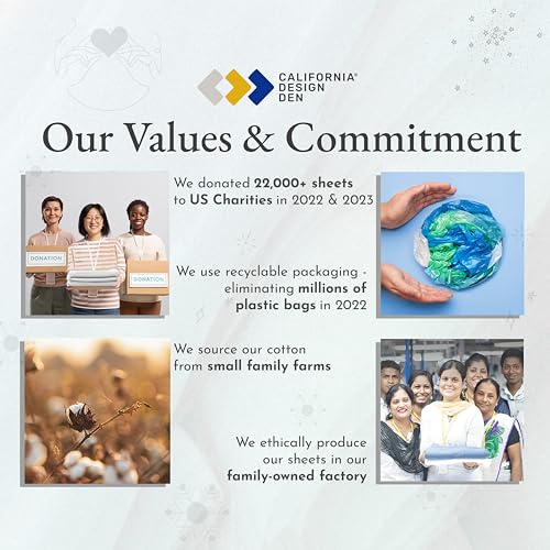 California Design Den 2-Pack Queen Cotton Bed Sheets