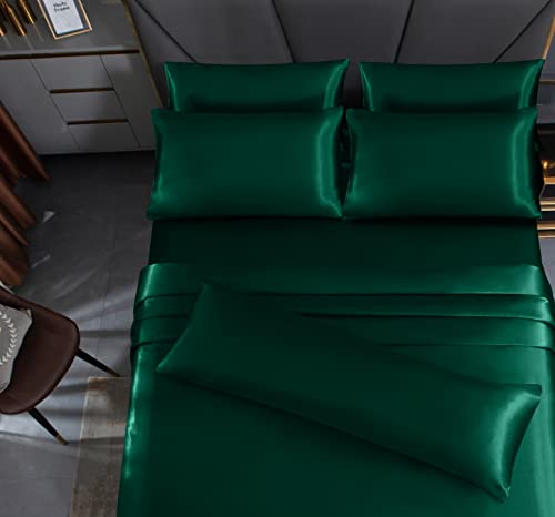 Luxurious 7-Piece Satin Queen Bed Set