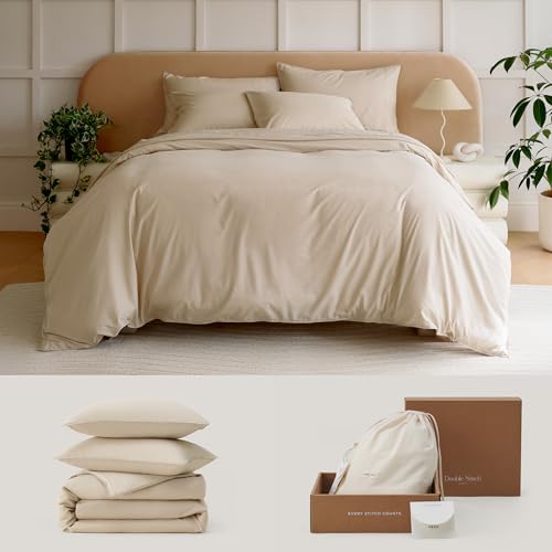 Crisp Cotton Tencel Duvet Cover Set - King