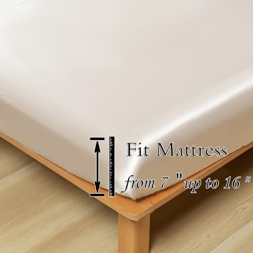 Luxury Gold Satin Queen Bed Sheet Set