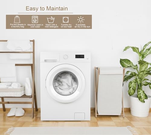 Queen Silk Satin Bed Sheet Set - 4 Pieces