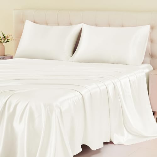 Cibhlea King Size Satin Sheet Set - 4 Pieces