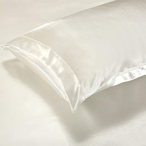 Luxury Satin King Duvet Cover Set - Off White