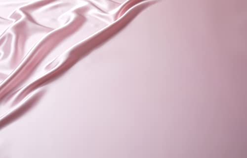 Luxurious 7-Piece Light Pink Satin Queen Bed Set