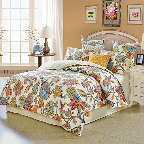 Luxury Bohemian Floral King Size Bed Set