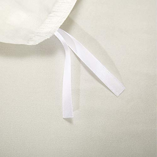 Luxury Satin King Duvet Cover Set - Off White